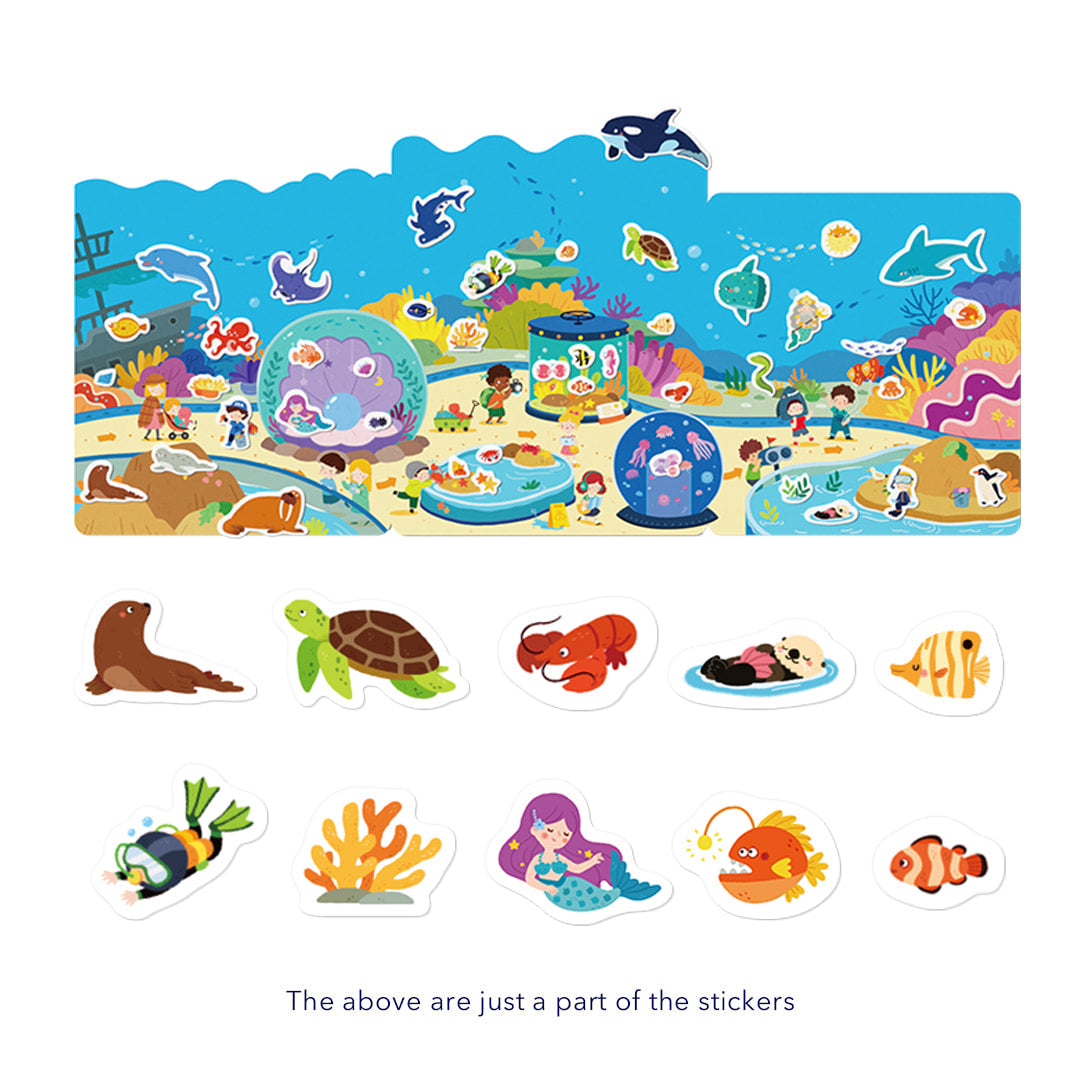 Incredible Aquarium | Herbruikbare Jelly Sticker