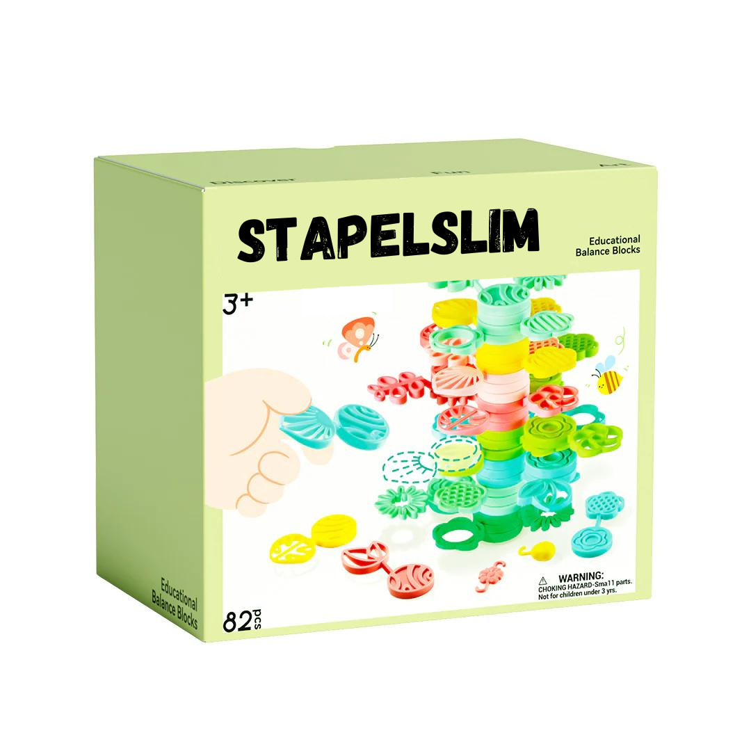 StapelSlim |  Educatieve Balans Blokken | 82p