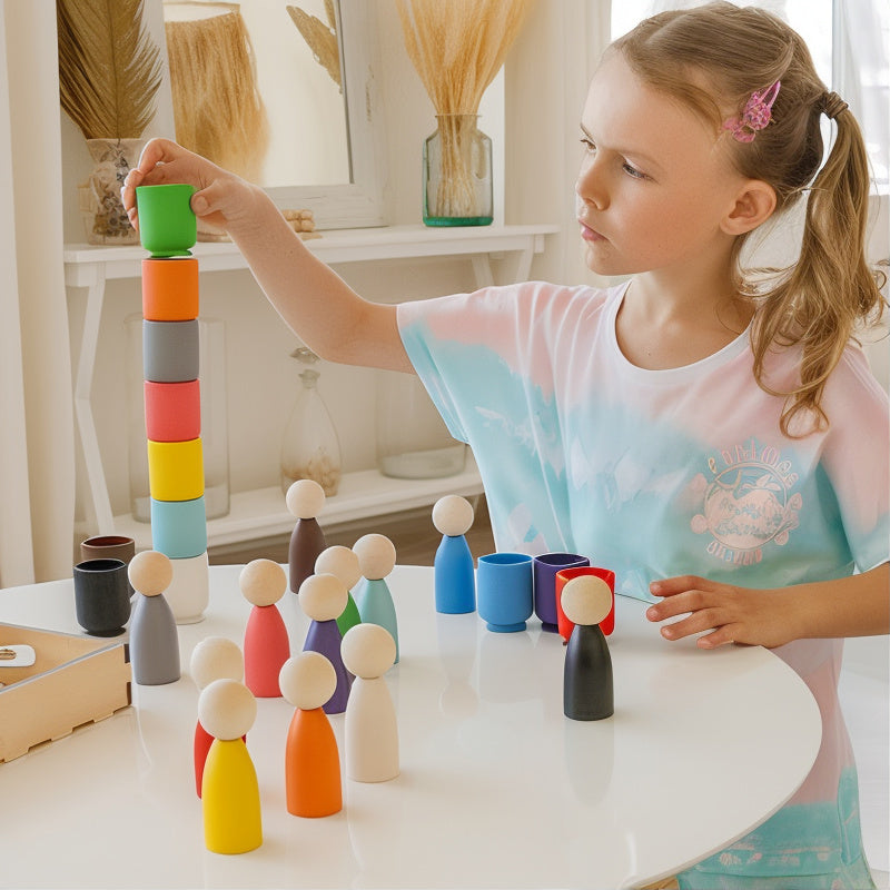 WoodConnect | Perfecte Cadeau voor Creatieve Kleintjes | 12st