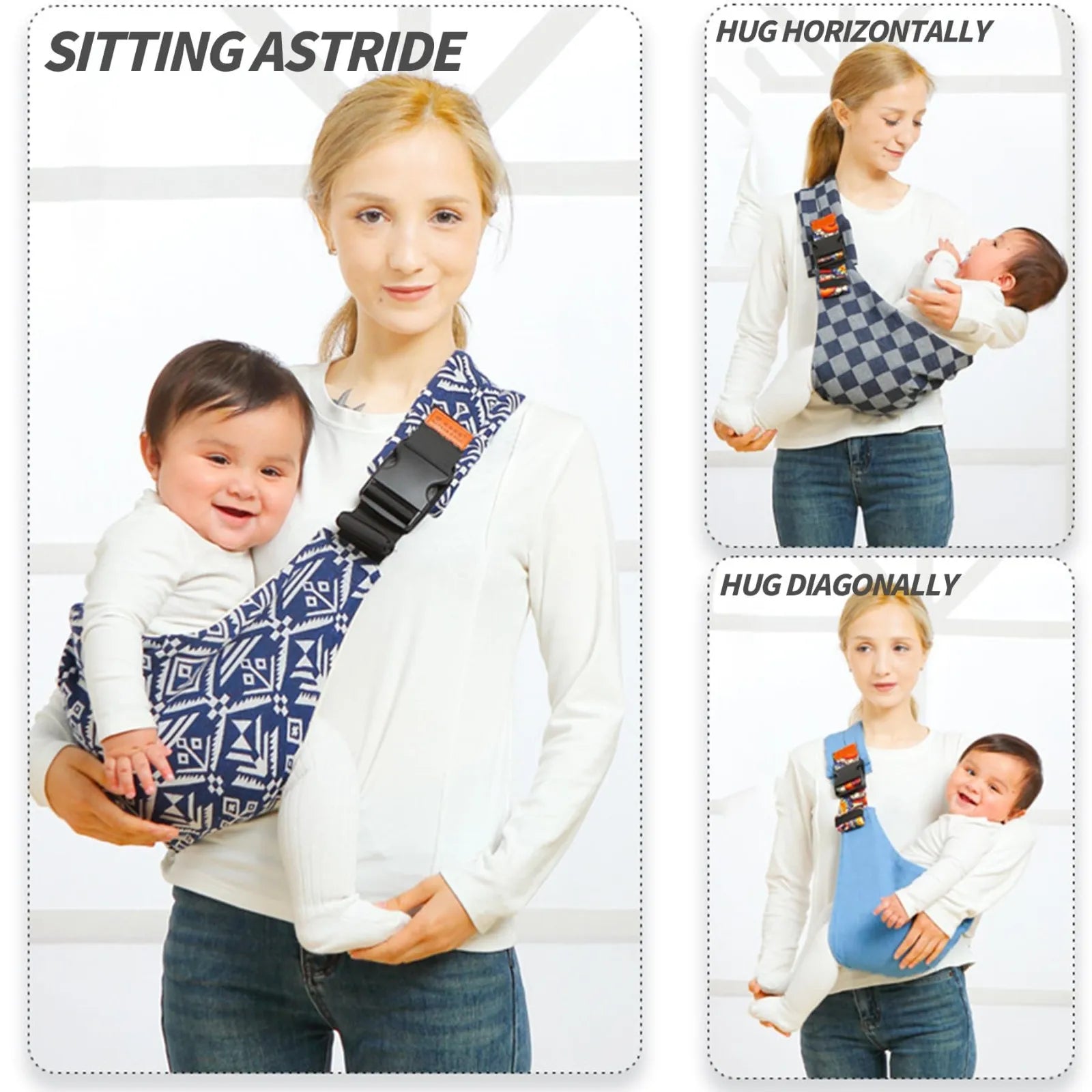 EasyCarry Baby Sling | Verstelbare draagzak | Heupdrager