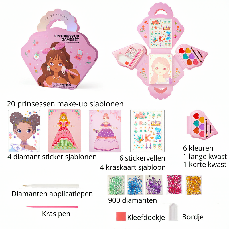 3-in-1 Dress Up Game Set | Princess Fashion Show