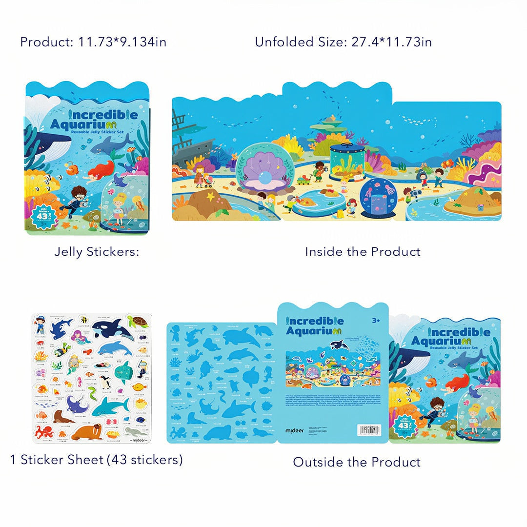 Incredible Aquarium | Herbruikbare Jelly Sticker